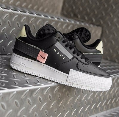 nike air force 1 type black pink